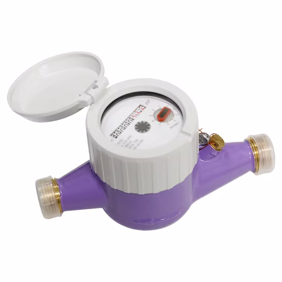 Compteur d'eau en laiton de type sec à jet multi tournant à 360° IP68 R160 Dail